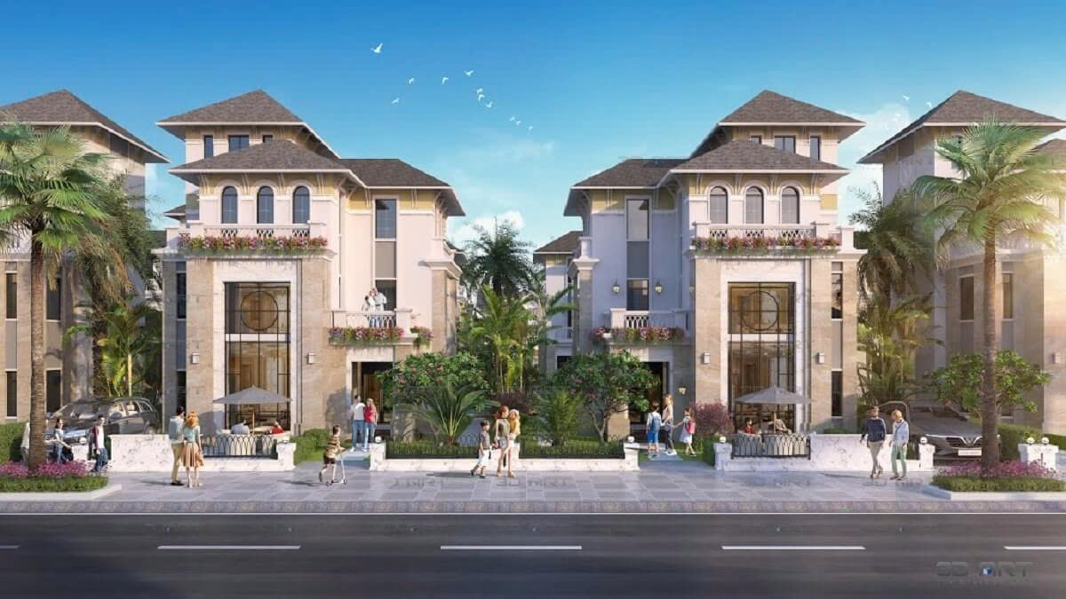 Phối cảnh biệt thự dự án Kim Đô City Yên Phong